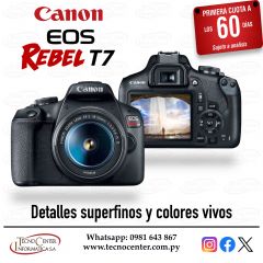 Cámara Canon EOS Rebel T7 Kit 18-55mm